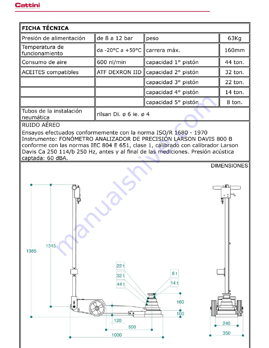 Cattini YAK 510 Operating And Maintenance Manual Download Page 46