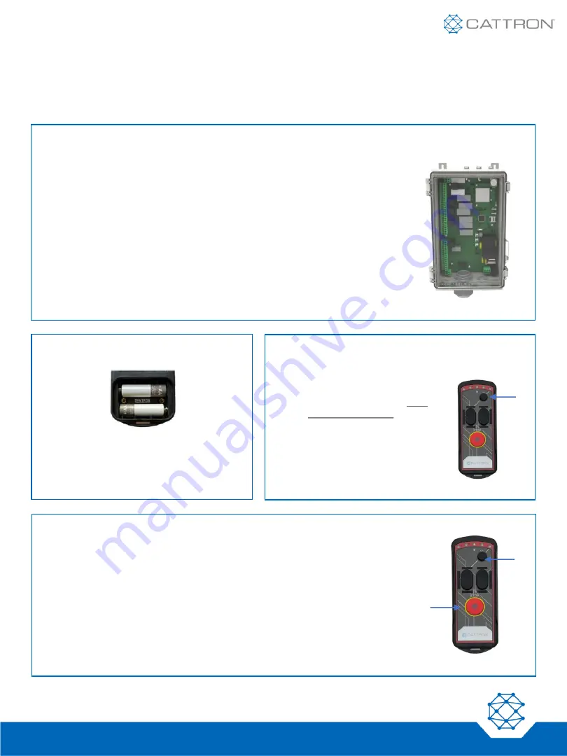 Cattron Safe-D-Stop Quick Start Manual Download Page 1