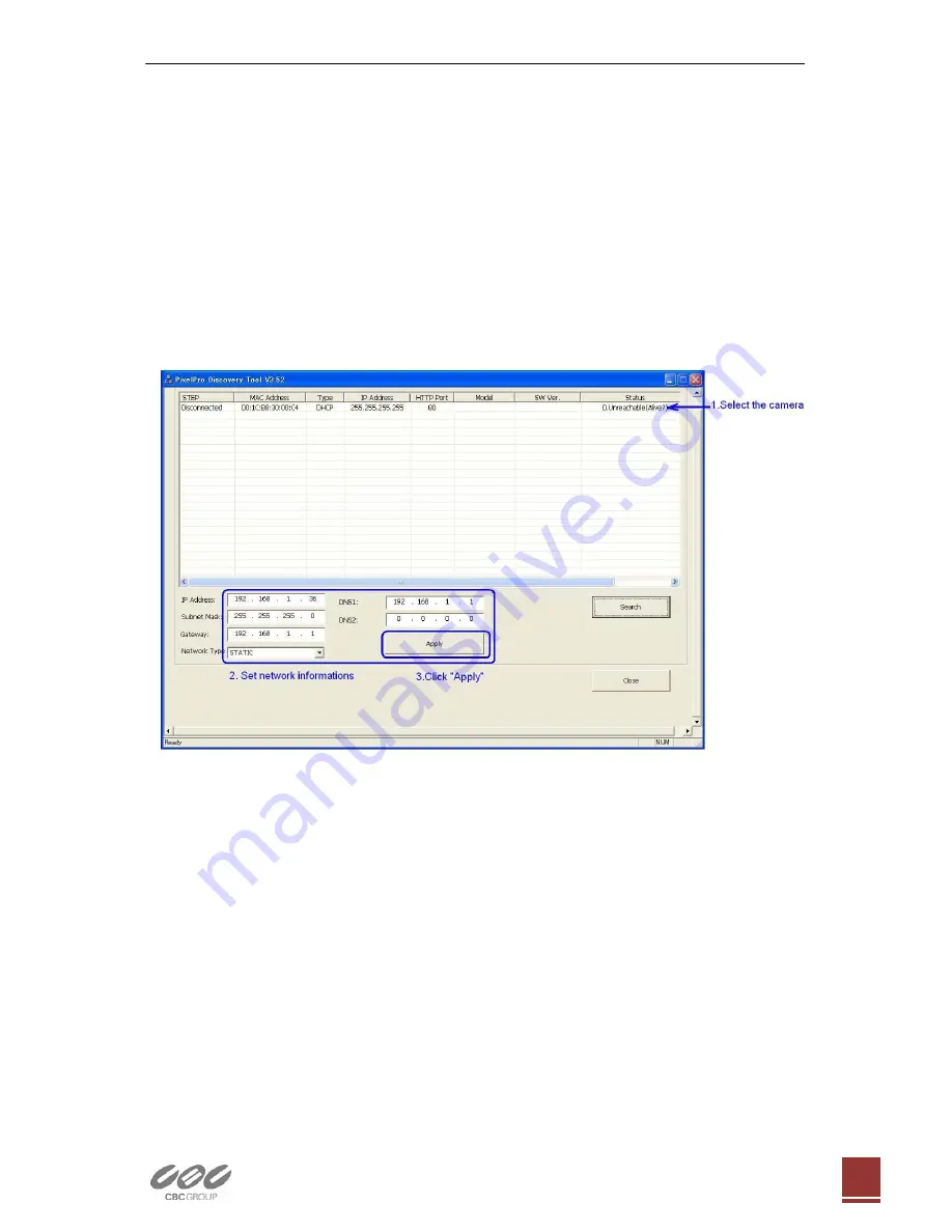 CBC ZN-M2AF Quick User Manual Download Page 2