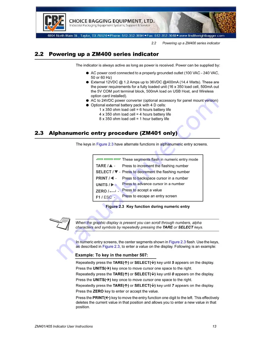 CBE 230 Скачать руководство пользователя страница 87