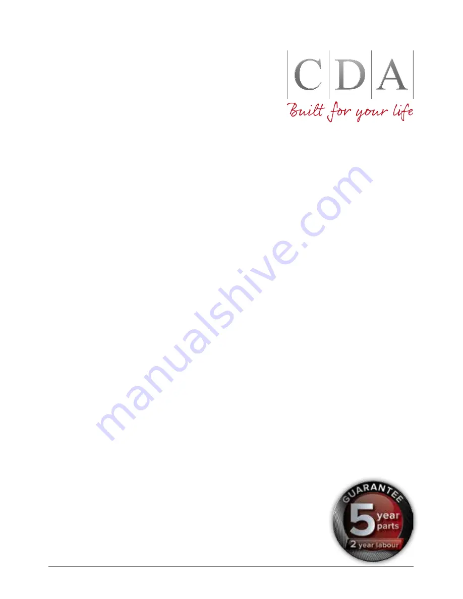 CDA HC7621FR Installation, Use And Maintenance Manual Download Page 1