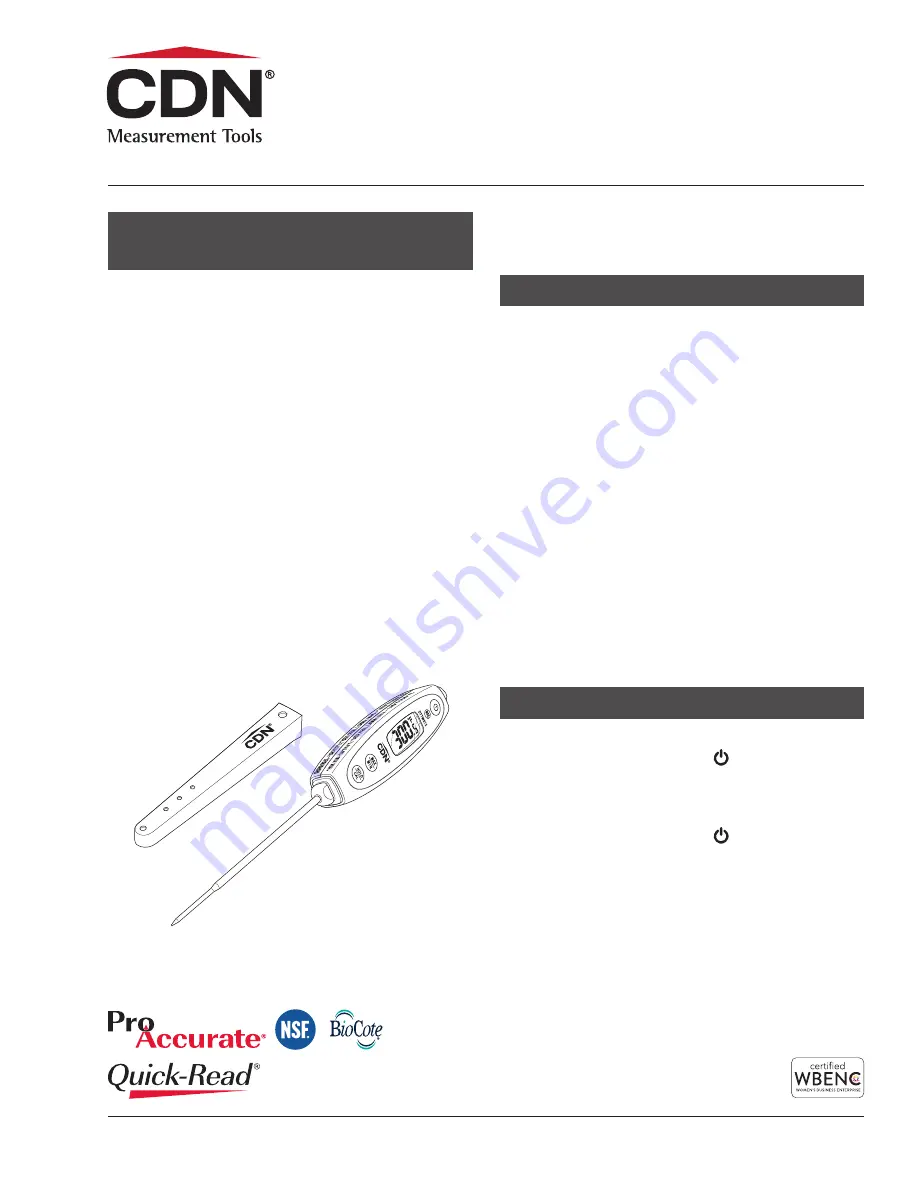 CDN DTTW572 Quick User Manual Download Page 1