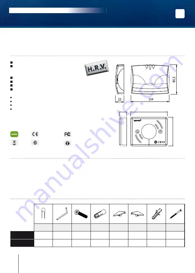 CDVI DGLIMWLC Installation Manual Download Page 8