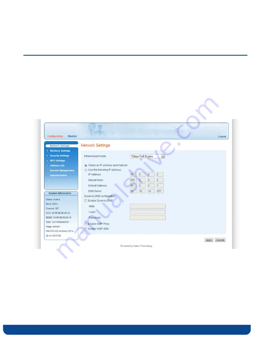 Celeno VXT1836 User Manual Download Page 20