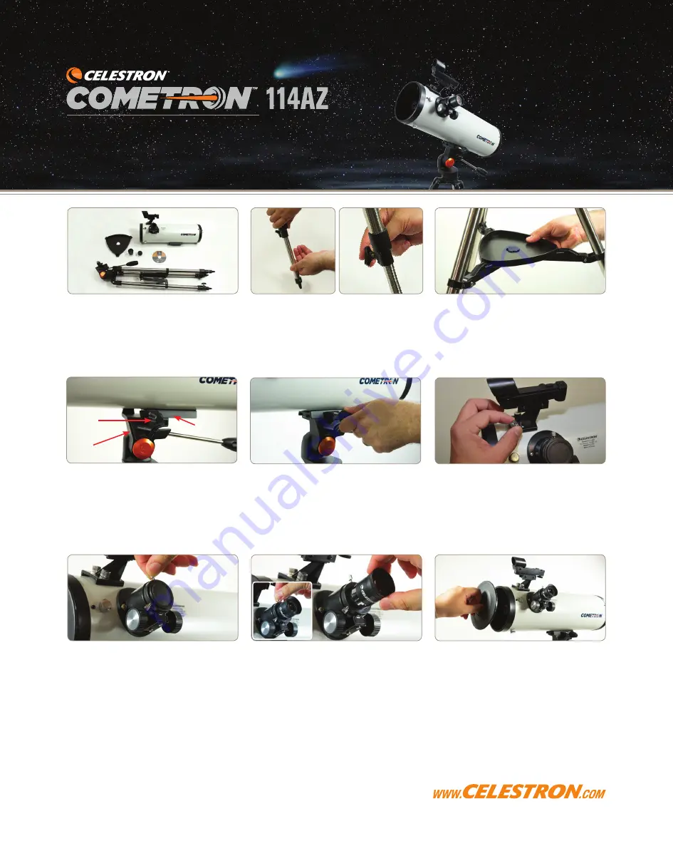 Celestron COMETRON 114AZ Скачать руководство пользователя страница 7