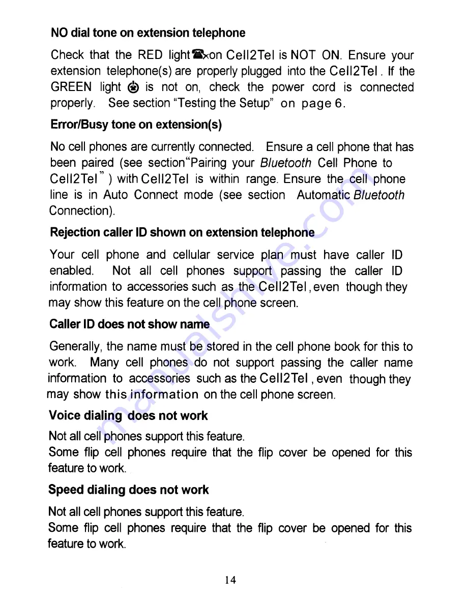 Cell2Tel C2T-XT2000 Quick Start Manual Download Page 27