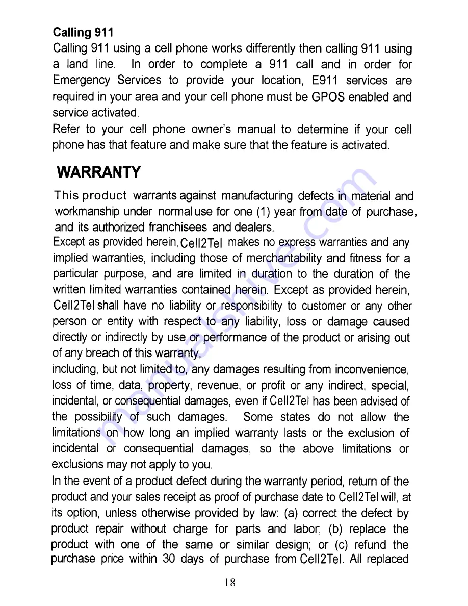 Cell2Tel C2T-XT2000 Quick Start Manual Download Page 31