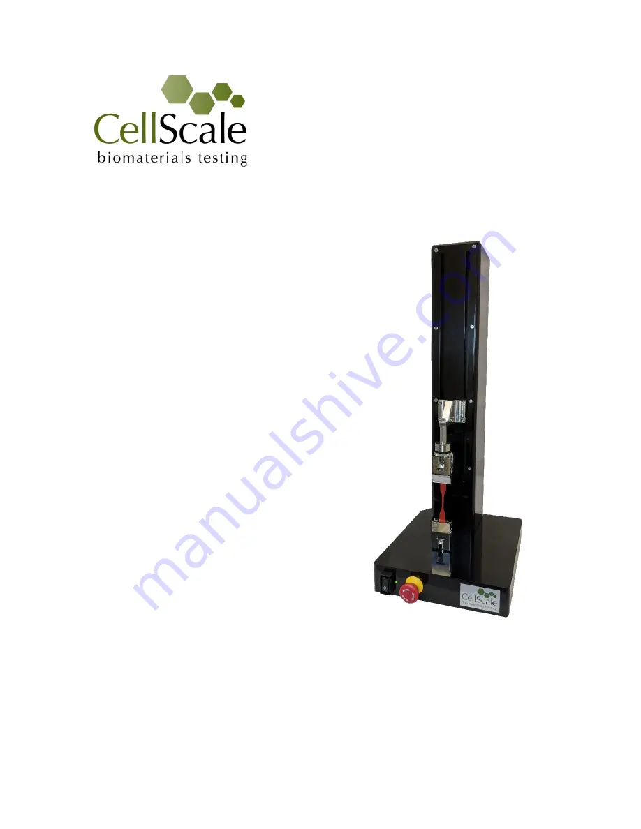 CellScale UniVert User Manual Download Page 1