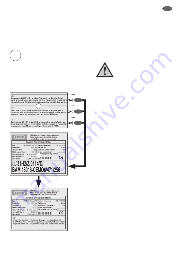 CEMO DT-Mobil Easy 125l Operating Instructions Manual Download Page 51