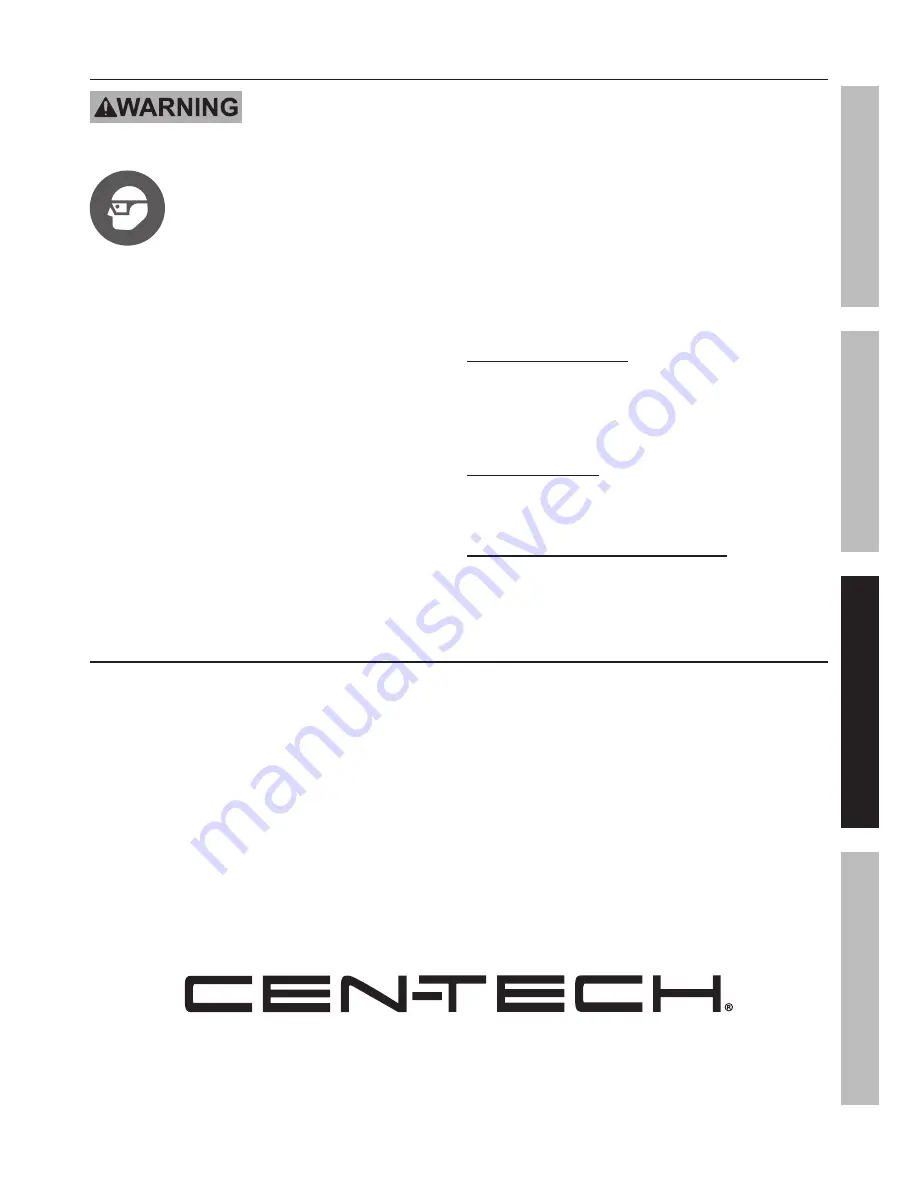 CEN-TECH 60581 Скачать руководство пользователя страница 7