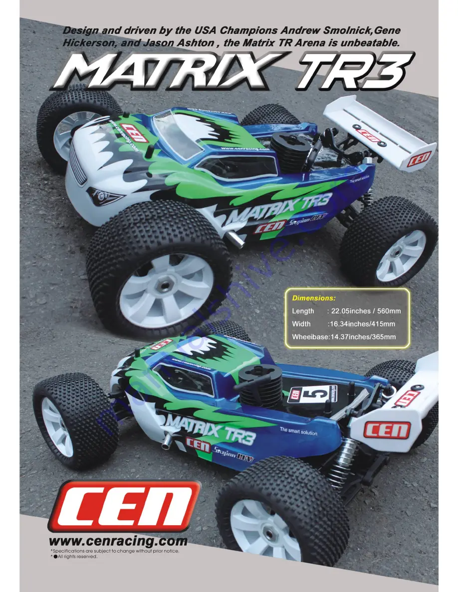 Cen Matrix TR3 Скачать руководство пользователя страница 1