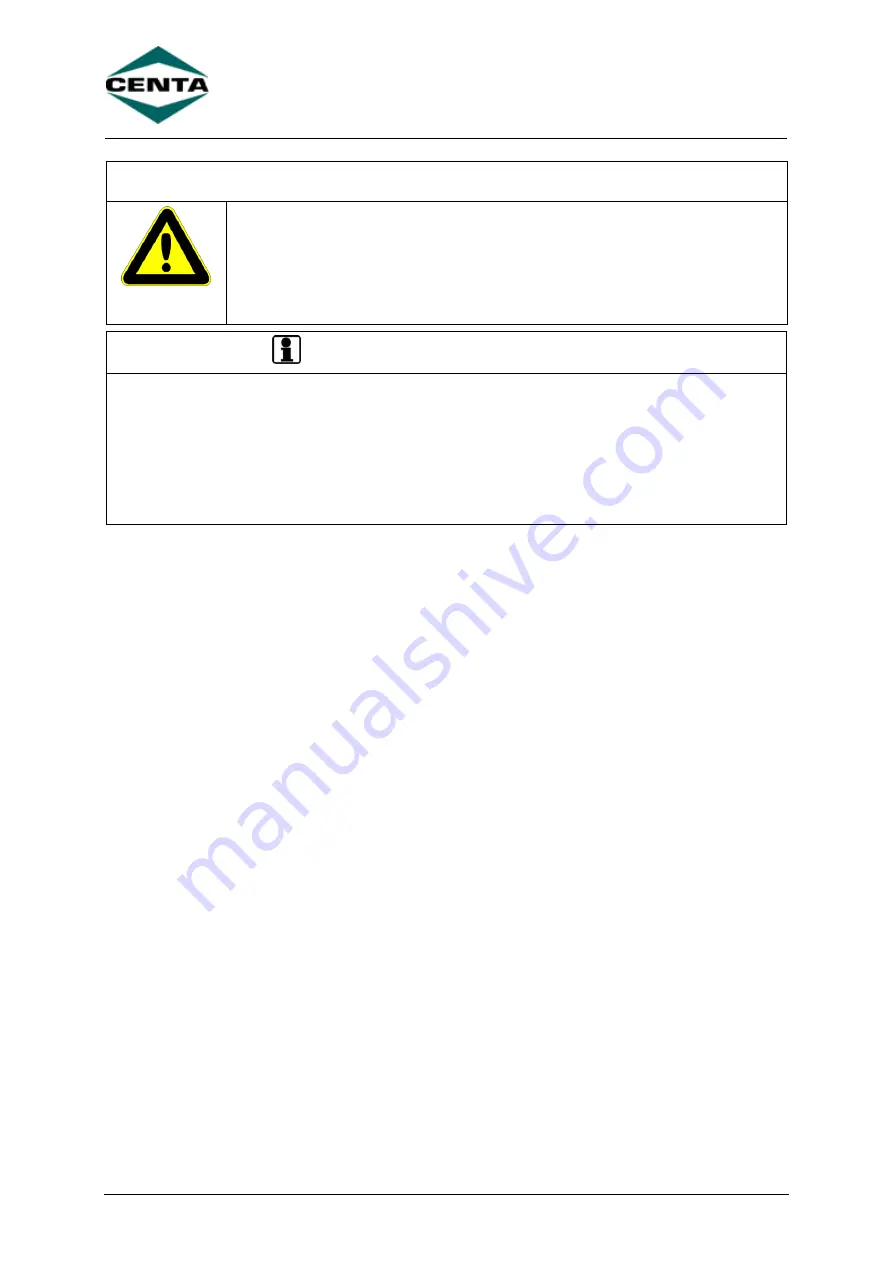 Centa Centax-N Assembly And Operating Instructions Manual Download Page 21