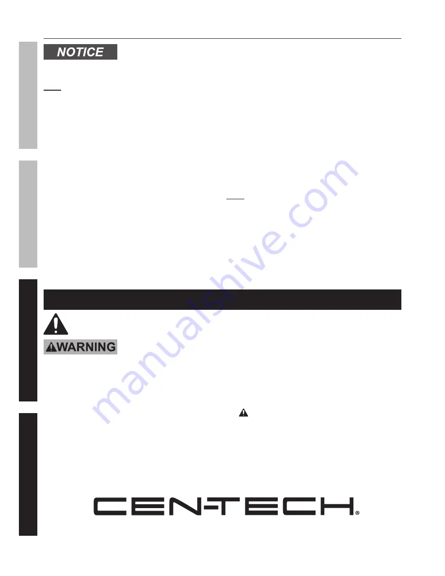 Centech 69368 Owner'S Manual Download Page 10