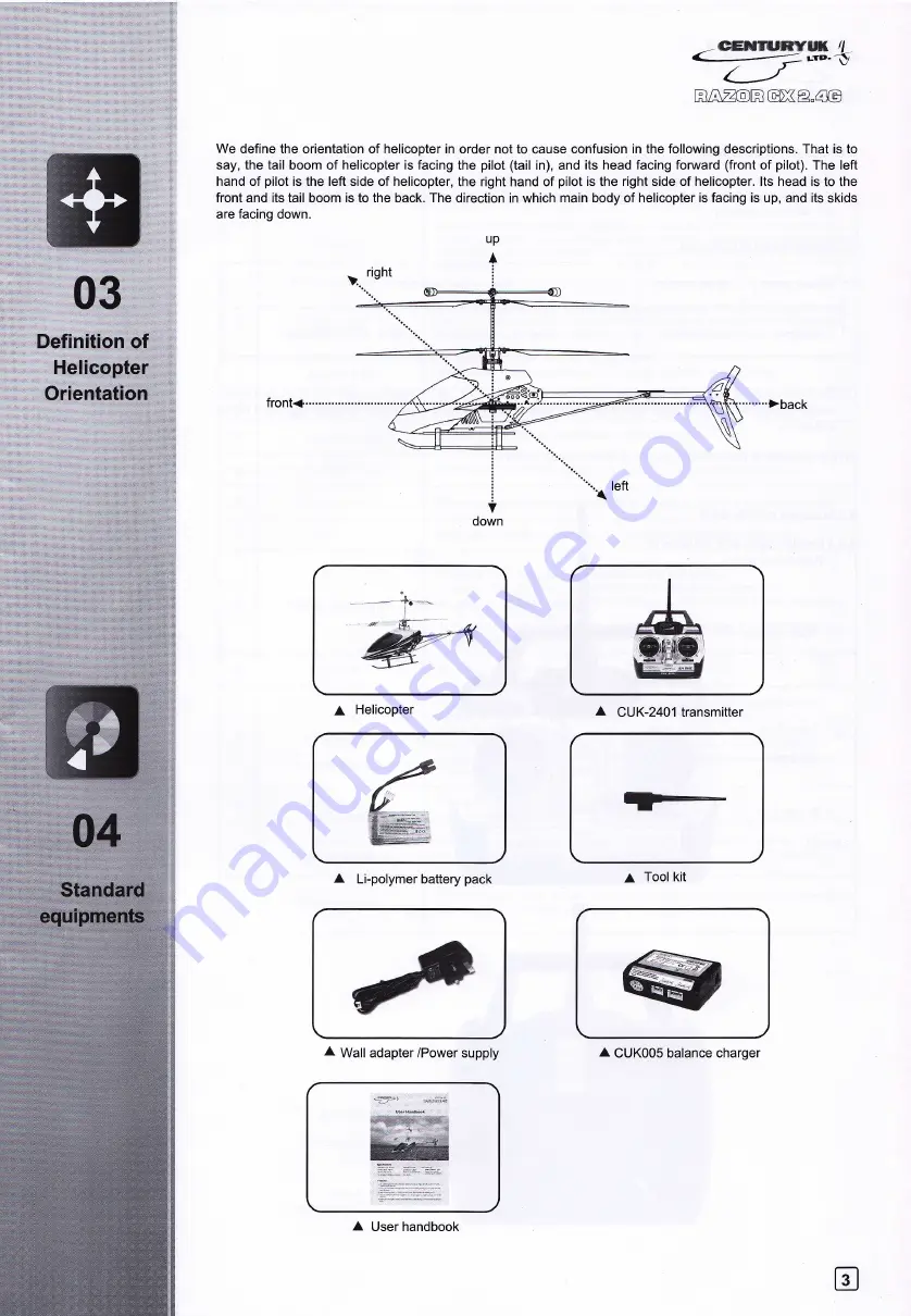 Century UK RAZOR CX 2.4G User Handbook Manual Download Page 7