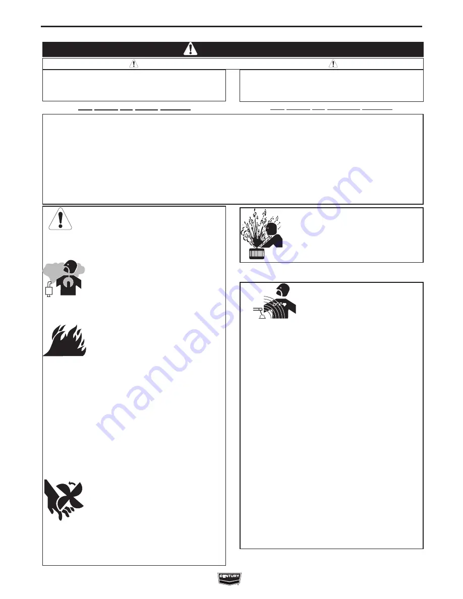 Century INVERTER ARC 230 Operator'S Manual Download Page 2