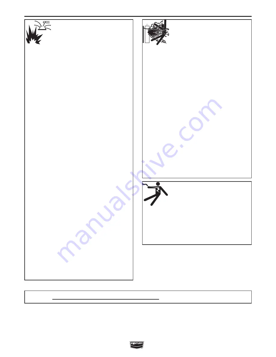 Century INVERTER ARC 230 Operator'S Manual Download Page 4