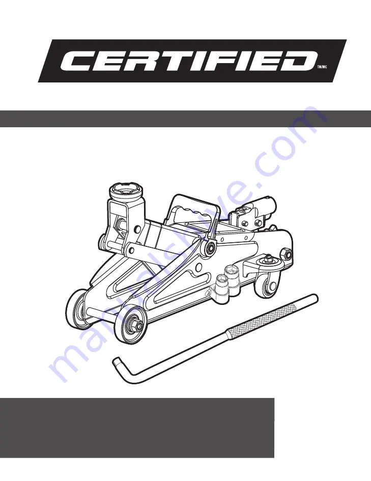 CERTIFIED 299-7004-0 Instruction Manual Download Page 7