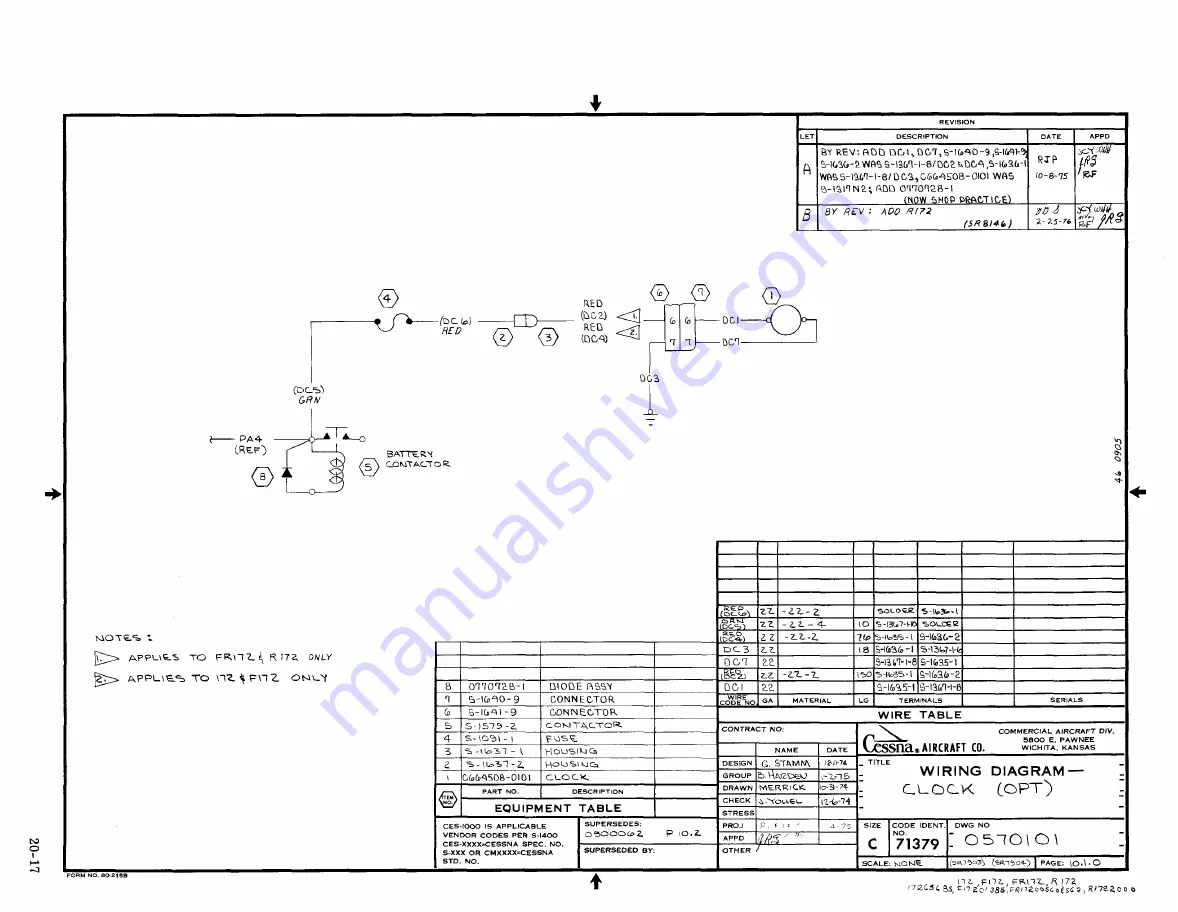 Cessna 172 Skyhawk SERIES Service Manual Download Page 281