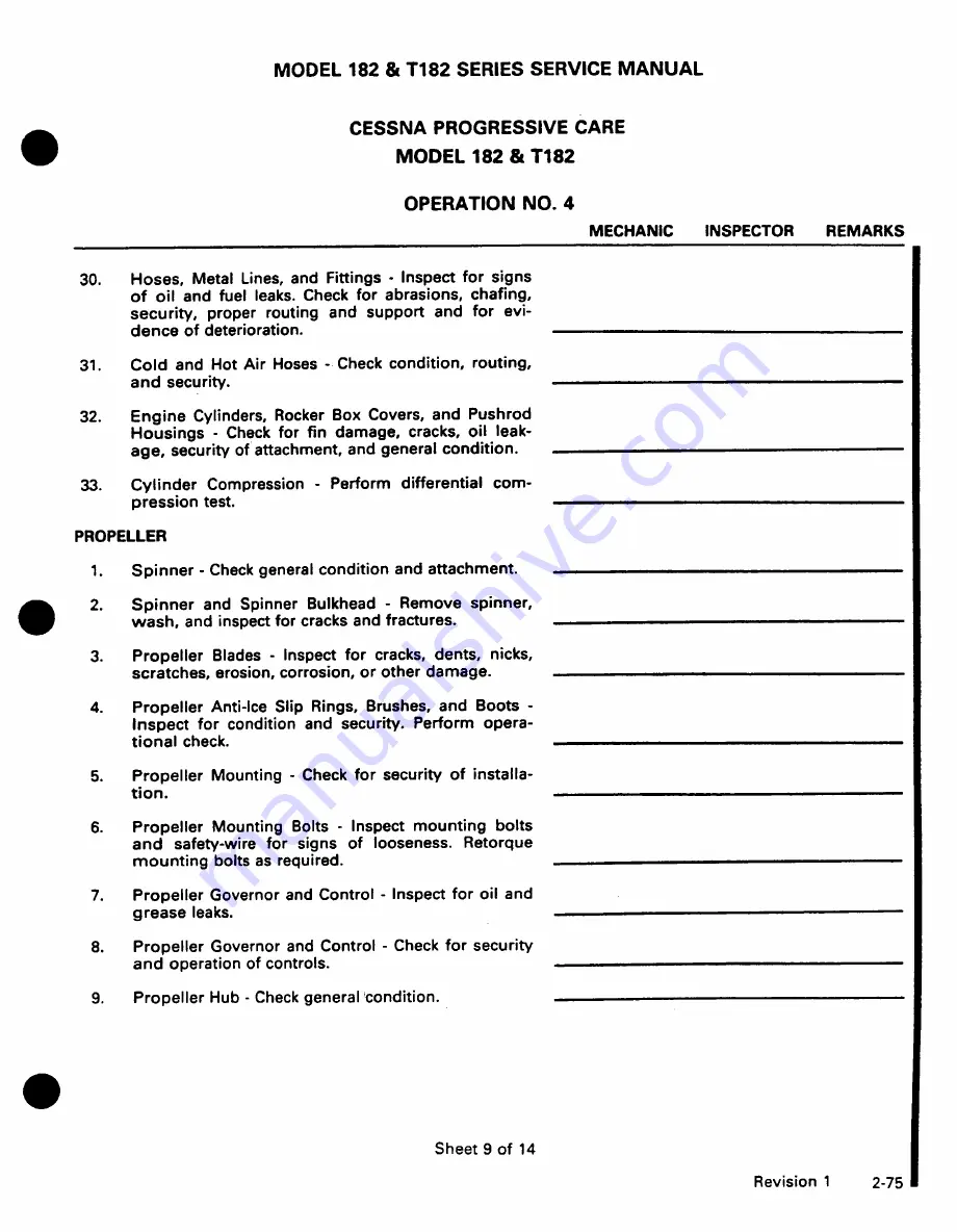 Cessna 182 1977 Service Manual Download Page 107