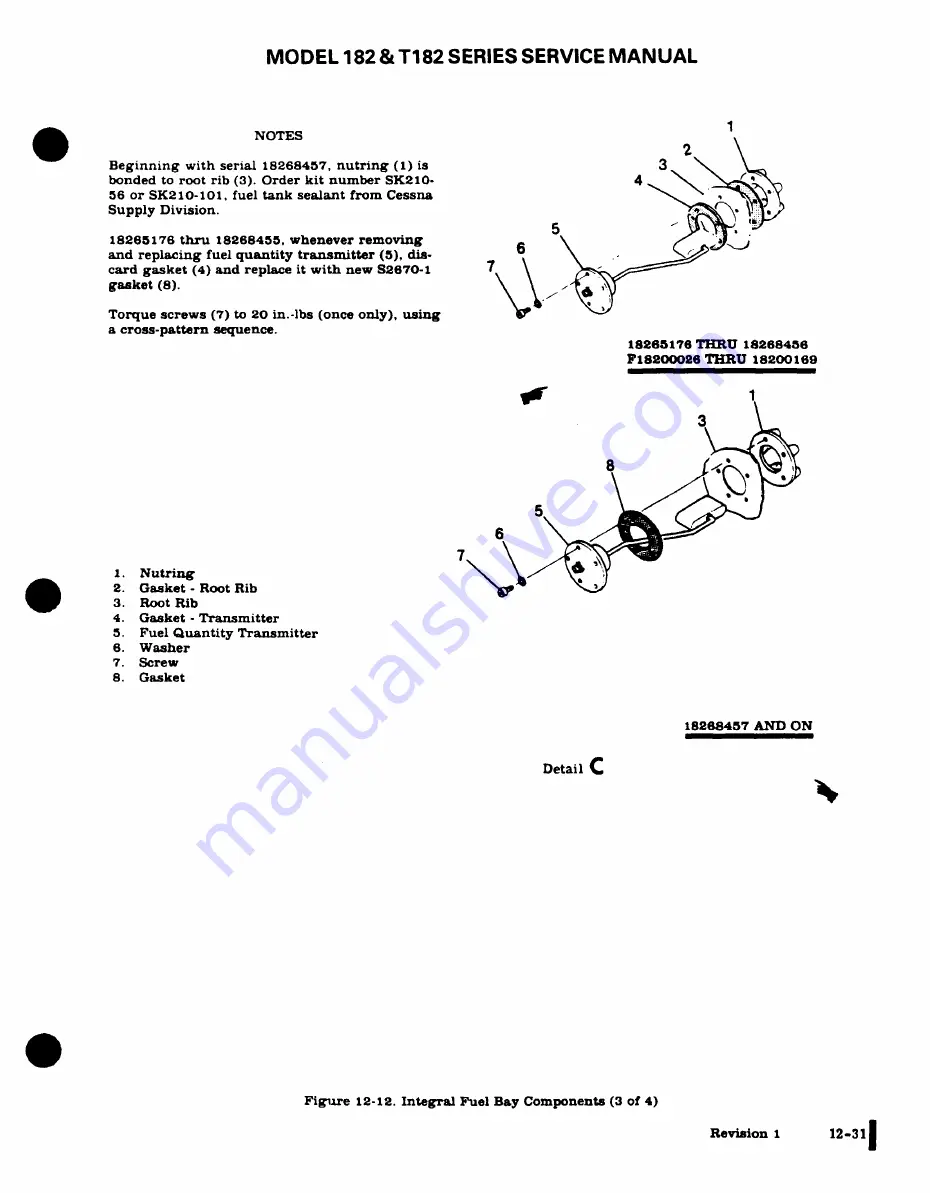 Cessna 182 1977 Service Manual Download Page 327