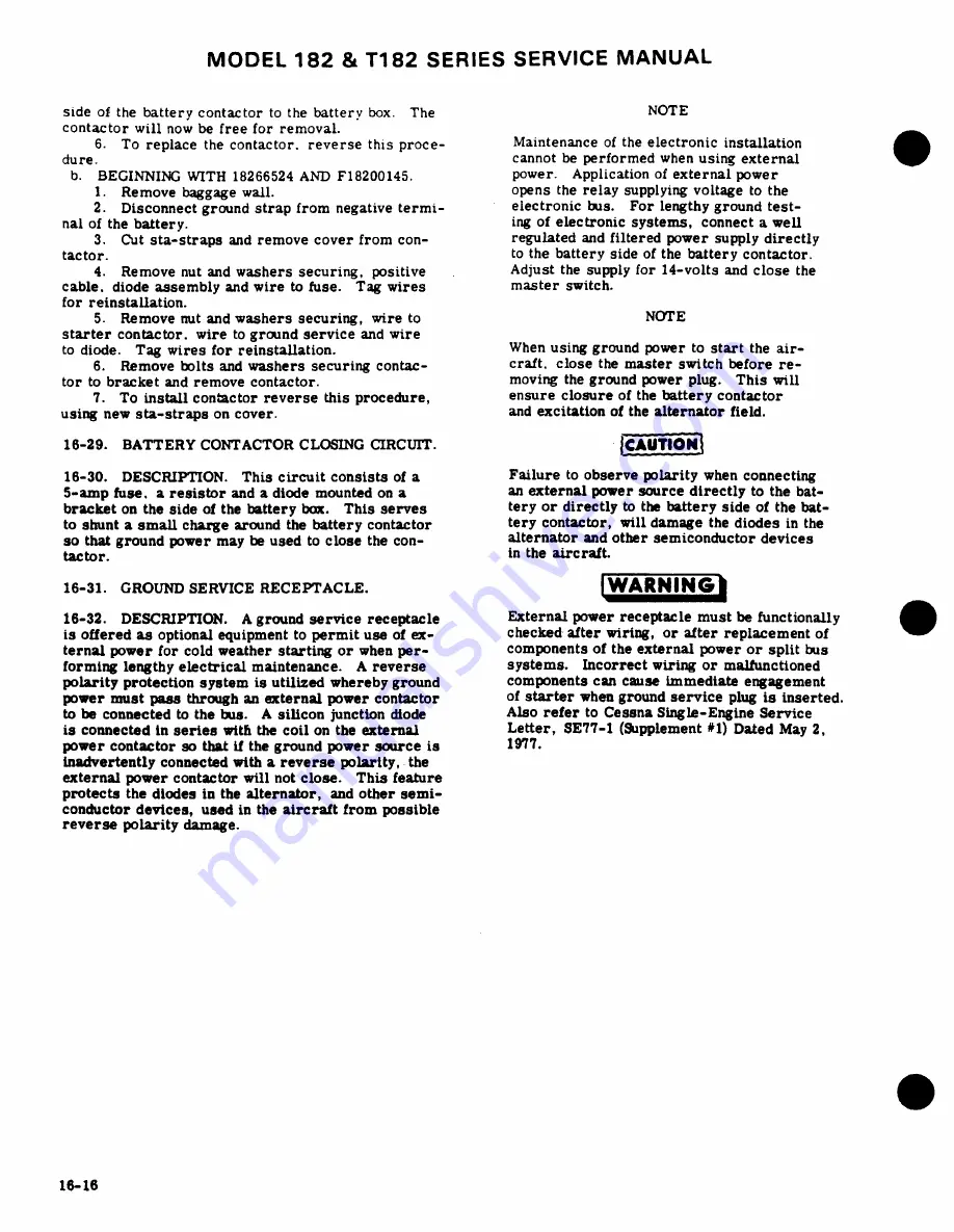 Cessna 182 1977 Service Manual Download Page 422