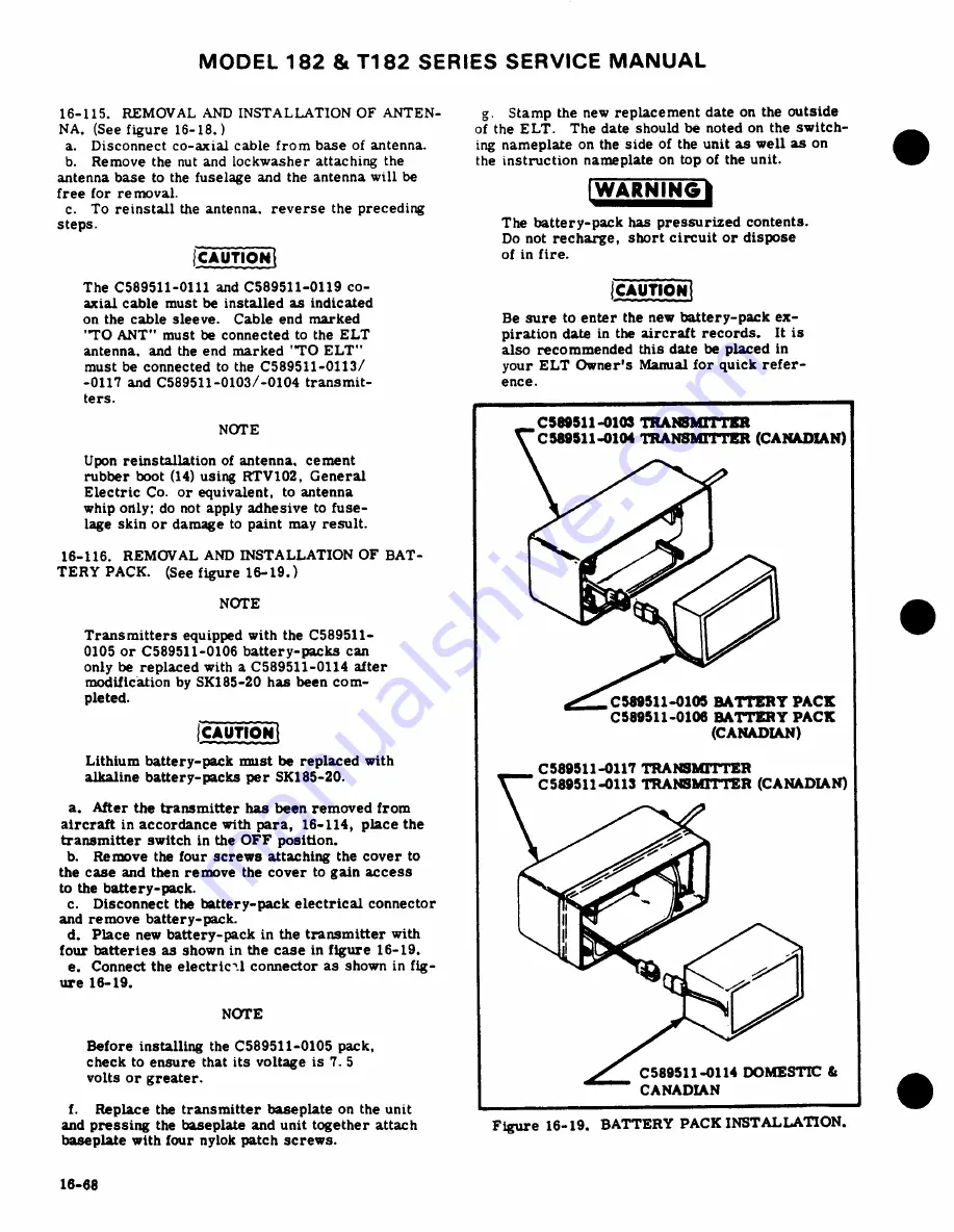 Cessna 182 1977 Service Manual Download Page 475