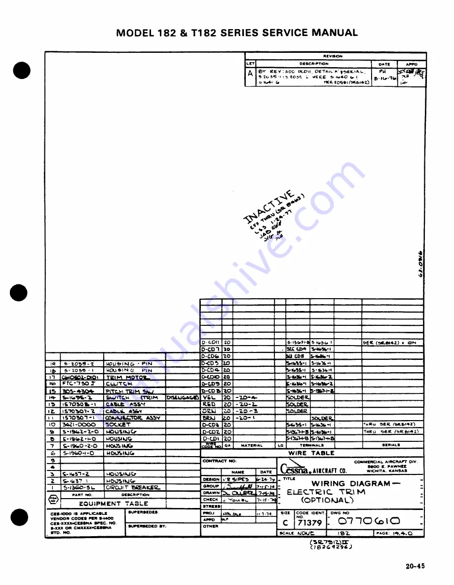 Cessna 182 1977 Service Manual Download Page 572