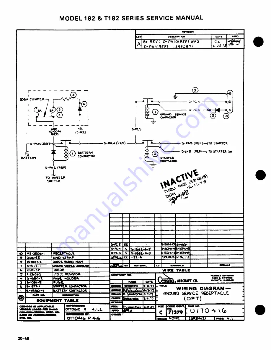 Cessna 182 1977 Service Manual Download Page 575