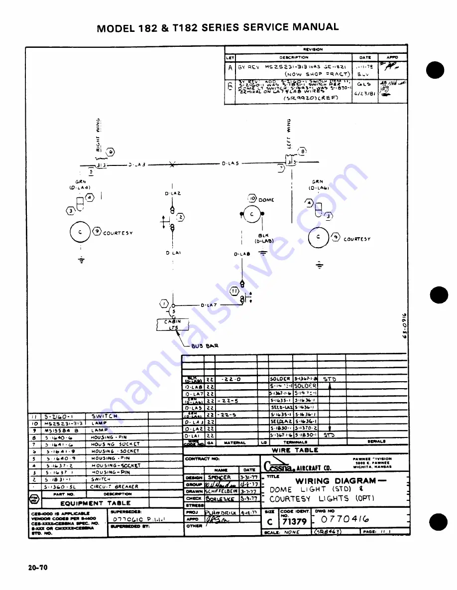 Cessna 182 1977 Service Manual Download Page 597