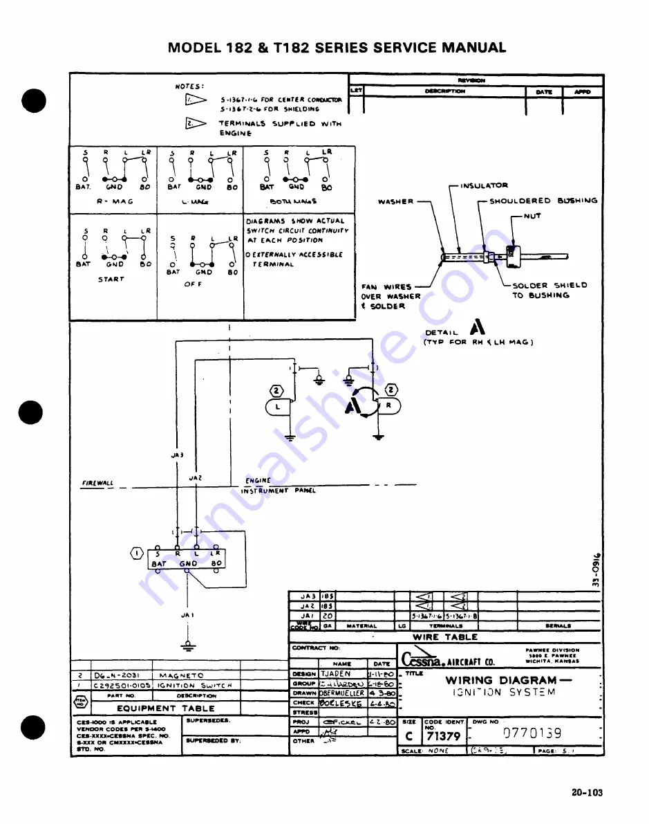 Cessna 182 1977 Service Manual Download Page 636