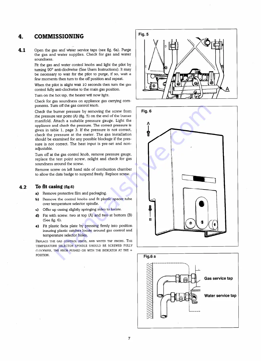 Chaffoteaux & Maury 1F G.C. 51 980 39 Installation And Servicing Instrucnions Download Page 7