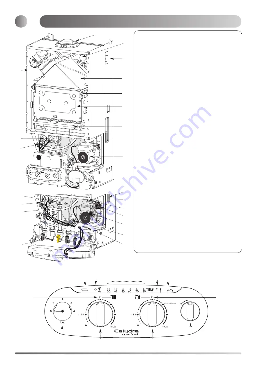 Chaffoteaux & Maury Calydra comfort 100 Installation And Operating Instructions Manual Download Page 4