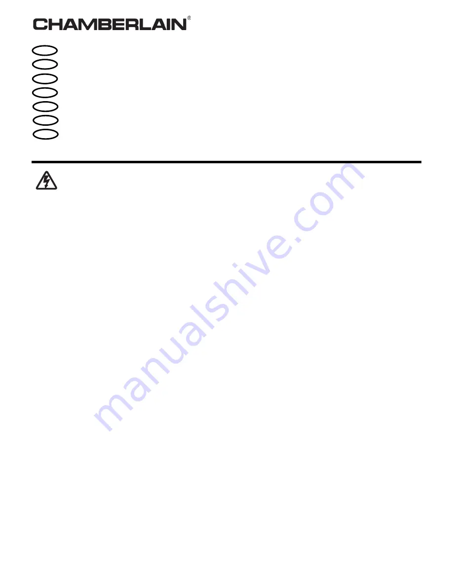 Chamberlain 5002EX Manual Download Page 1