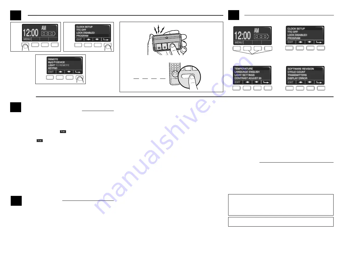 Chamberlain LIF-880LMW Quick Start Manual Download Page 4