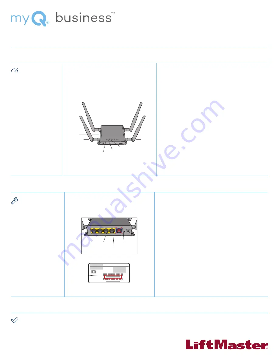 Chamberlain myQ business CAPCELL Quick Start Manual Download Page 3