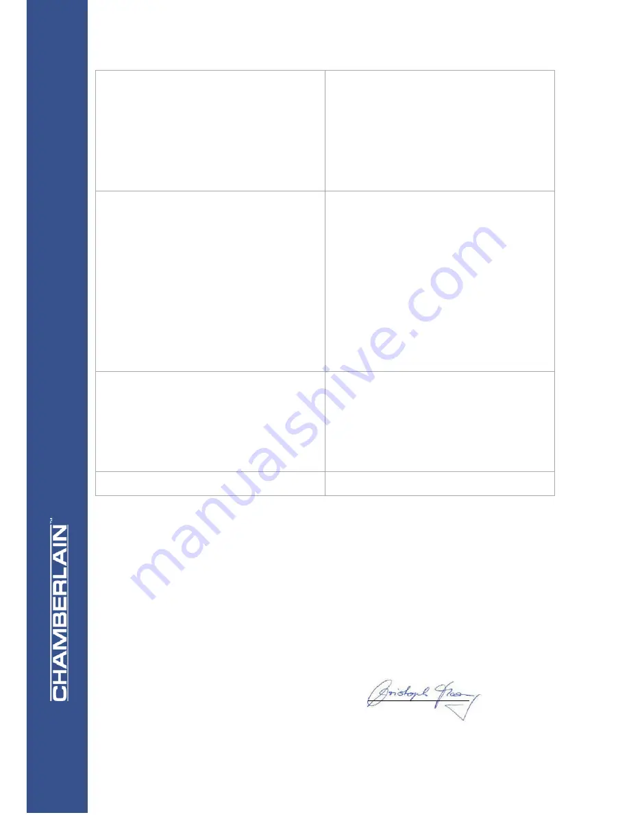 Chamberlain PREMIUM Assembly And Operating Instructions Manual Download Page 147