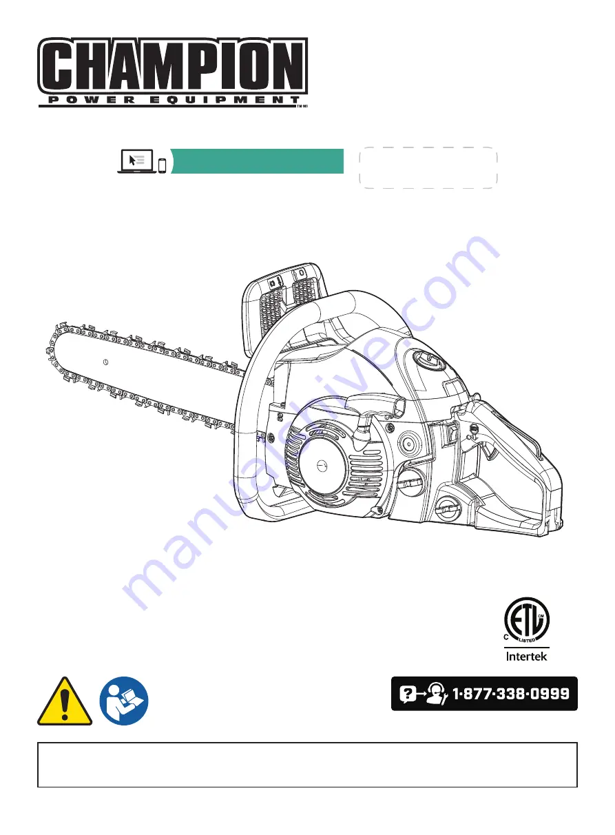 Champion 100642 Скачать руководство пользователя страница 1