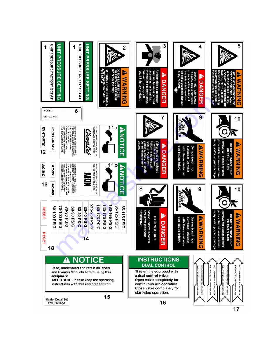 Champion C452-B Operation Maintenance Manual & Parts List Download Page 34