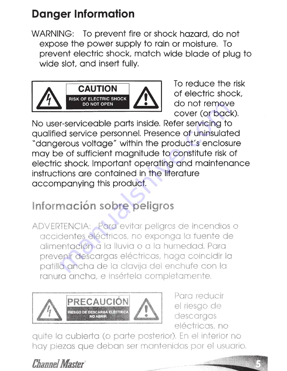 Channel Master Metro CM-4030HD User Manual Download Page 6