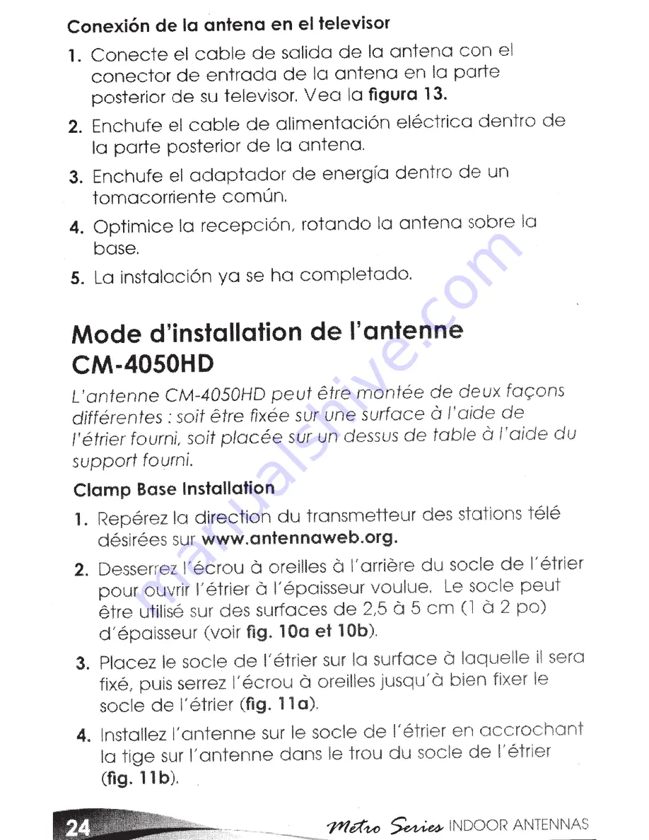 Channel Master Metro CM-4030HD User Manual Download Page 25