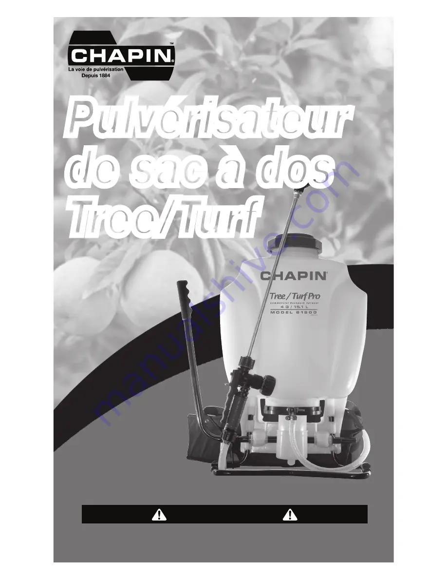 Chapin Tree/TurfPro 61900 Use And Care Manual Download Page 25