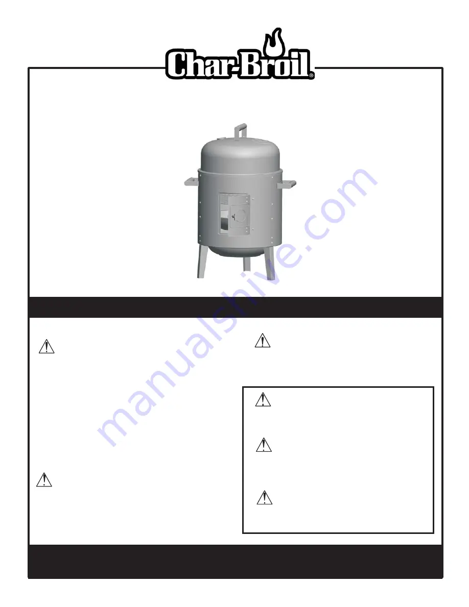 Char-Broil CHAR-BROIL 6701289 Product Manual Download Page 1