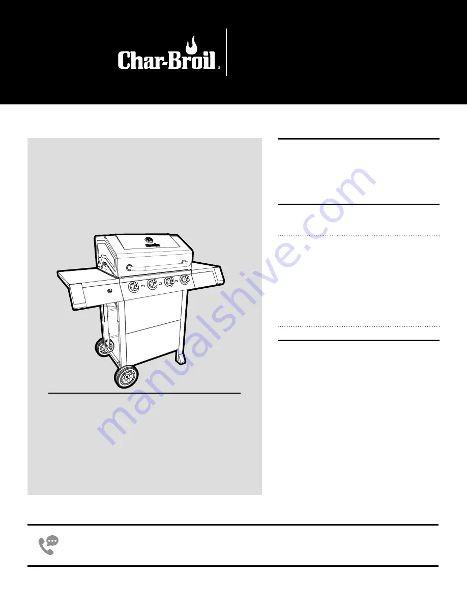 Char-Broil PERFORMANCE 463330521 Product Manual Download Page 1