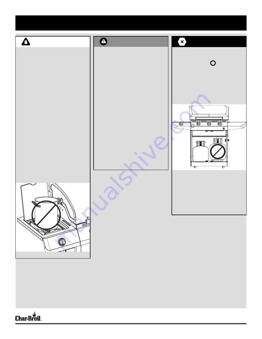 Char-Broil PERFORMANCE 463330521 Product Manual Download Page 3