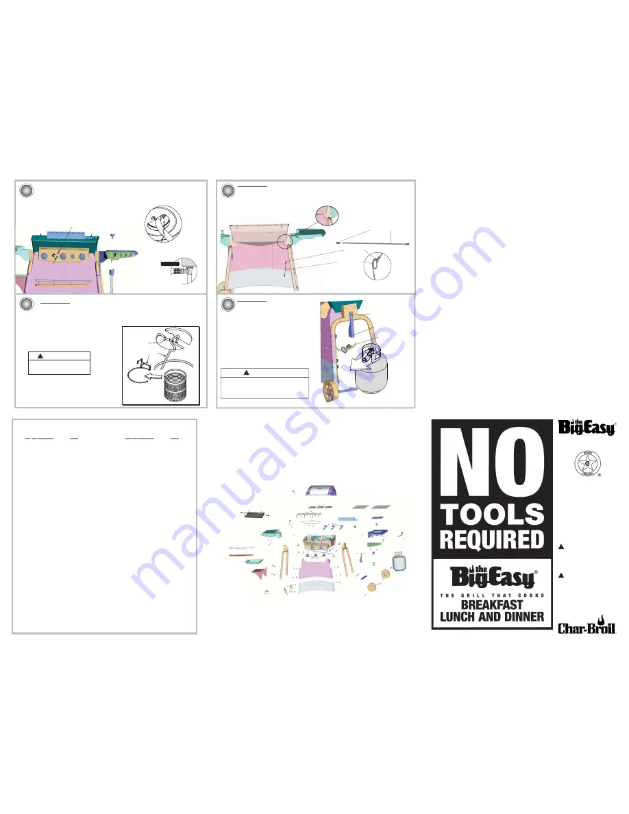 Char-Broil The BigEasy 4638263 Assembly Manual Download Page 1