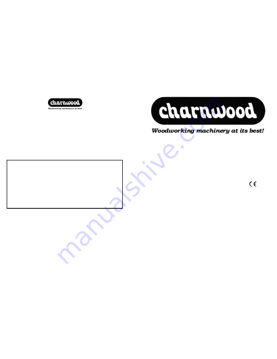 Charnwood BG150 Operating Instructions Manual Download Page 1