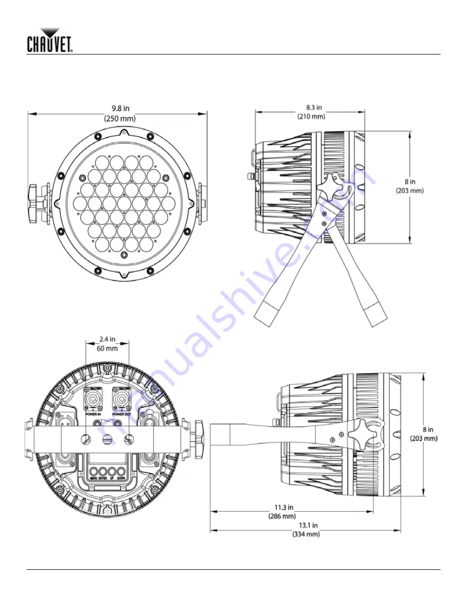 Chauvet Colorado Zoom WW tour User Manual Download Page 9