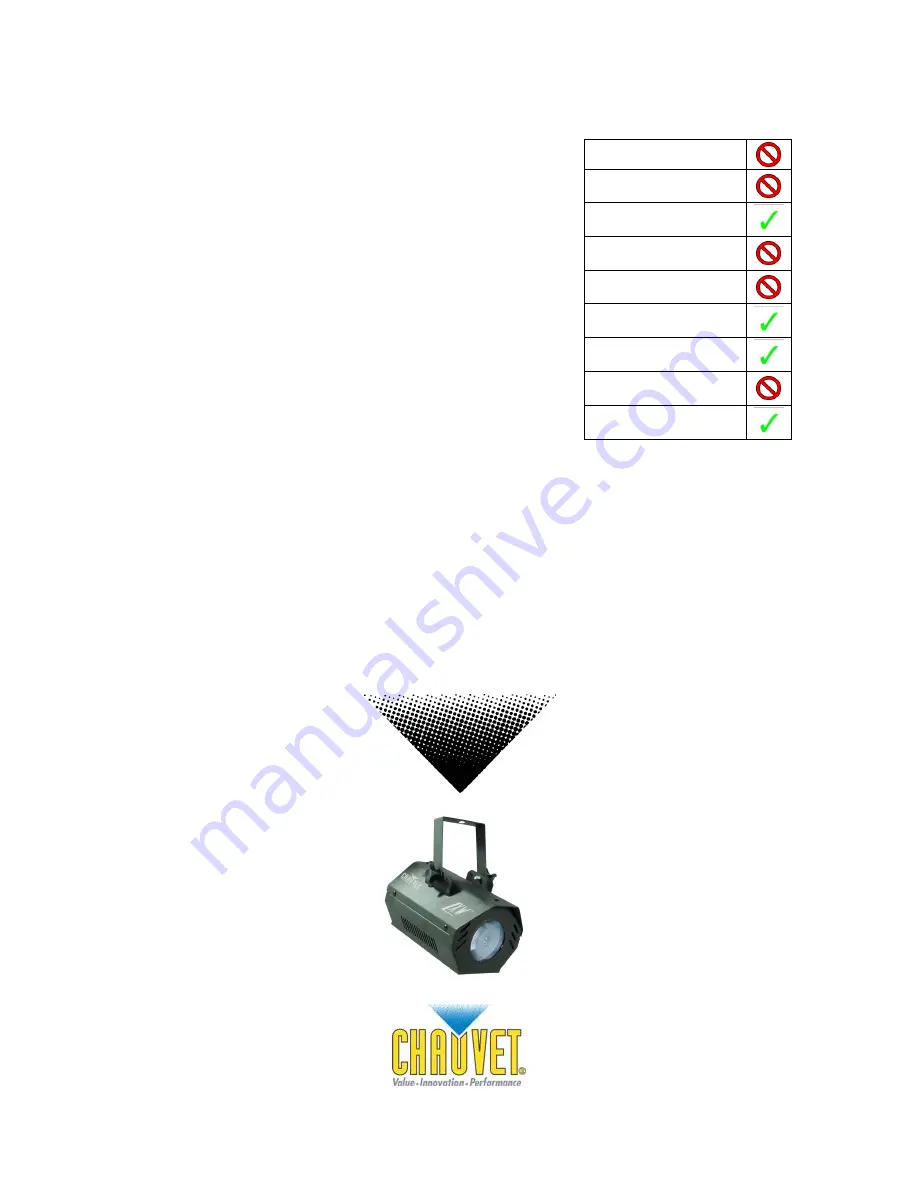 Chauvet LXW User Manual Download Page 1