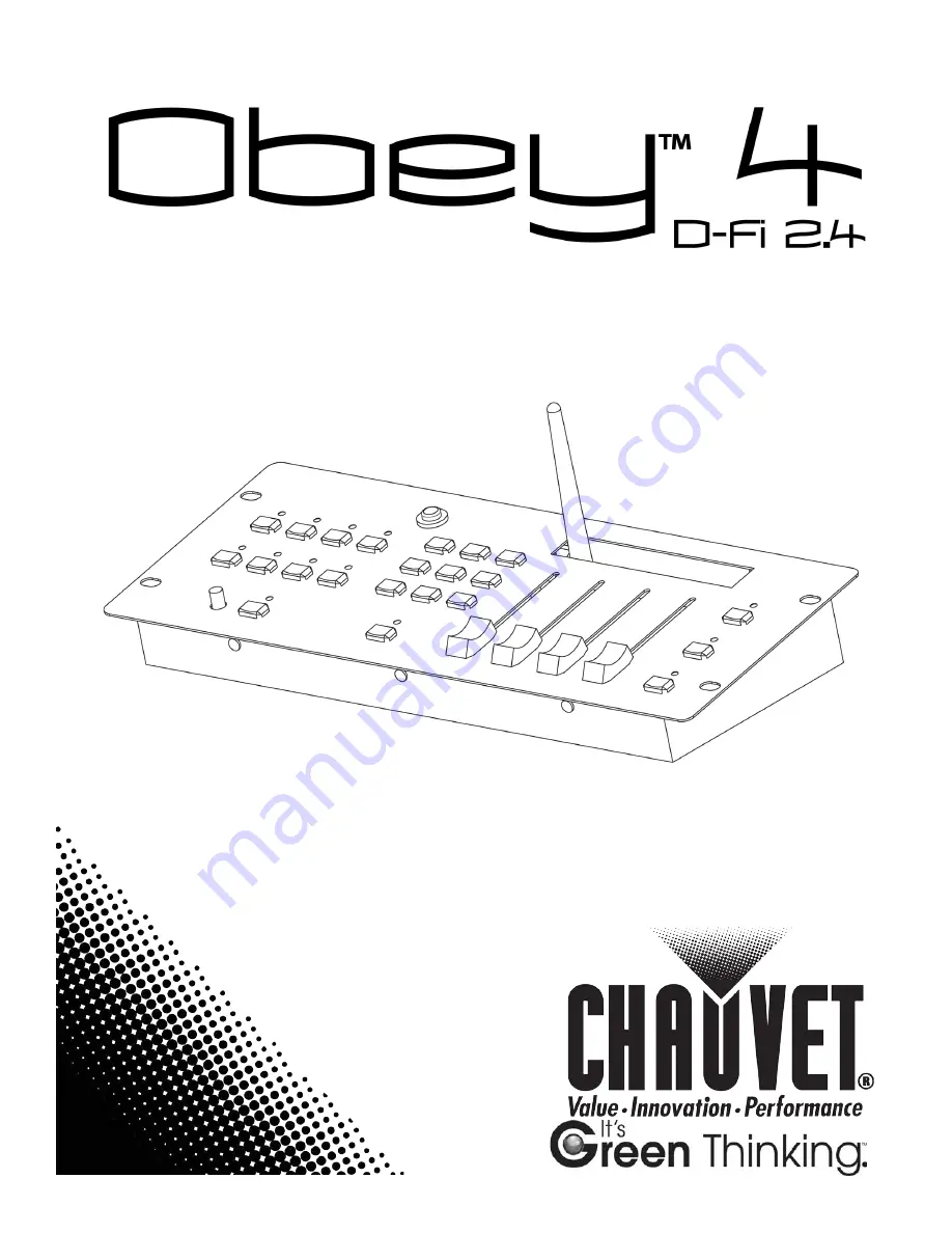 Chauvet Obey 40 D-Fi 2.4 User Manual Download Page 1