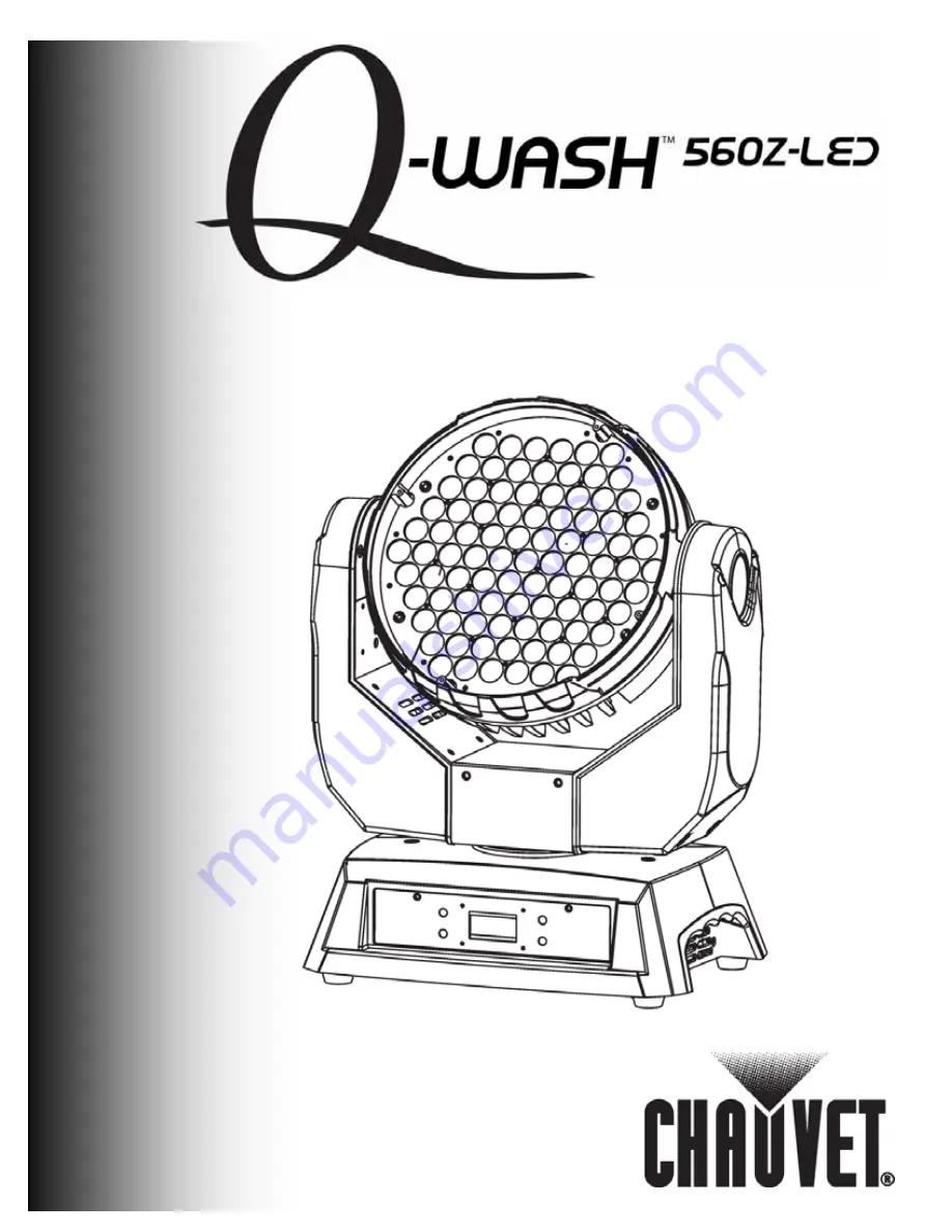 Chauvet Q-WASH 560Z-LED Скачать руководство пользователя страница 1